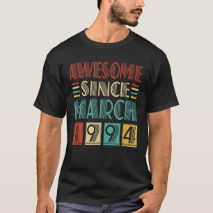 Camiseta 28 Años De Edad Increíble Desde Marzo De 1999