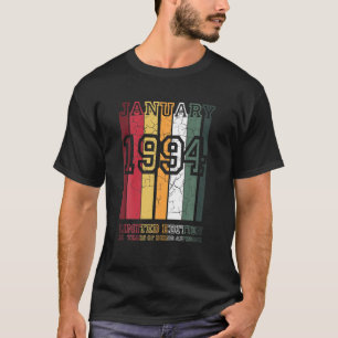 Camiseta 28 Años Enero De 1994 Edición Limitada 28º Nacimie