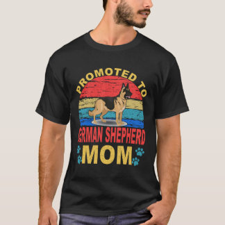 Camiseta 28 Ascendido a Mamá de Pastor Alemán Pastor Alemán