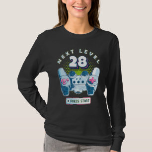 Camiseta 28 controlador de juegos Birthday Gamer Next Level