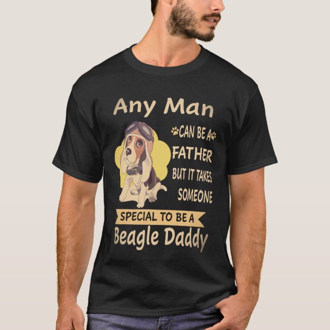 Camiseta 28 Cualquier hombre - Beagle Daddy Beagle (Anverso)