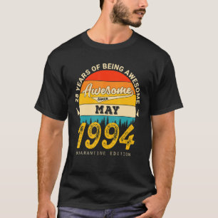Camiseta 28 cumpleaños Retro mayo 1994 Cuarentena 28 años O