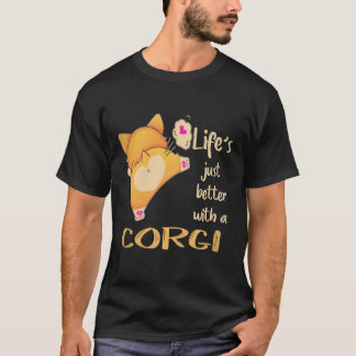 Camiseta 28 La vida es mejor con un Corgi
