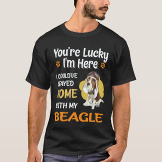Camiseta 28 Me quedé en casa con mi Beagle
