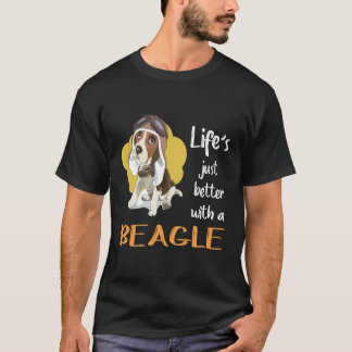 Camiseta 28 Una Vida Mejor Con Un Beagle