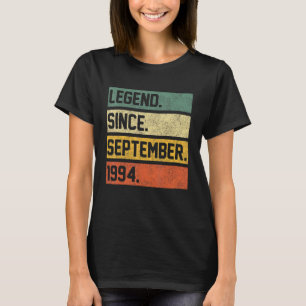 Camiseta 28 Years Old 28th Birthday Legend Since September