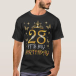 Camiseta 28th Its My Birthday Its My 28th Birthday 28 Old<br><div class="desc">28th Its My Birthday Its My 28th Birthday 28 Old . Check out our birthday t shirt selection for the very best in unique or custom,  handmade pieces from our shops.</div>