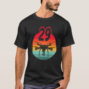 Camiseta 29.º Cumpleaños I Drones De Control Remoto Retro C