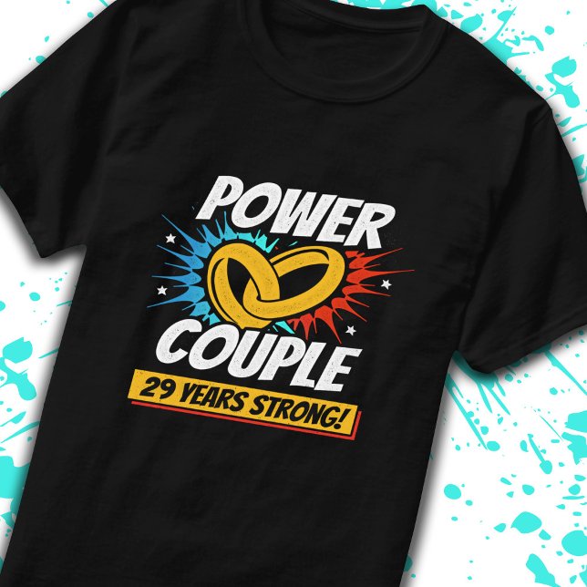 Camiseta 29° Aniversario Parejas Casadas de 29 años de edad (Subido por el creador)