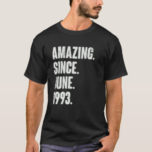 Camiseta 29 años de edad 29º cumpleaños asombroso desde jun