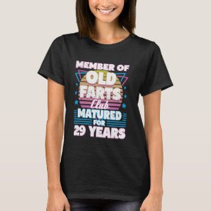 Camiseta 29 años de edad Farts Club Funny 29th Birthday Men