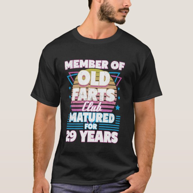 Camiseta 29 años de edad Farts Club Funny 29th Birthday Men (Anverso)
