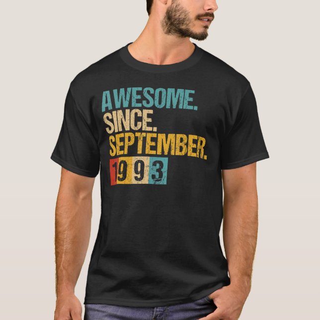 Camiseta 29 años de edad increíble desde septiembre de 1993 (Anverso)