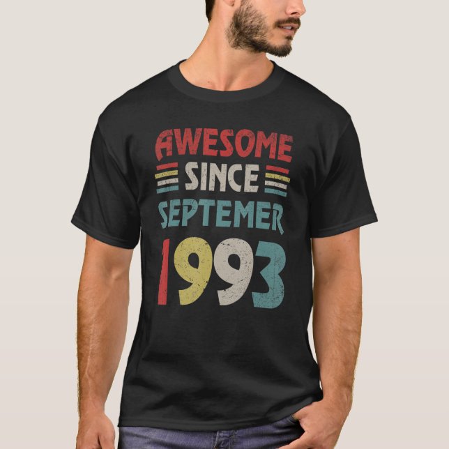 Camiseta 29 años de edad increíble desde septiembre de 1993 (Anverso)