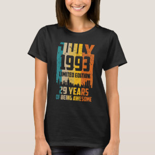 Camiseta 29 años de festividad desde julio de 1993 Vin