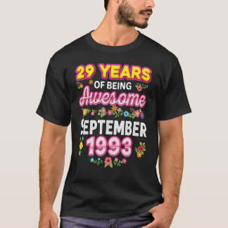 Camiseta 29 Años De Ser Increíble Desde Septiembre De 1993 