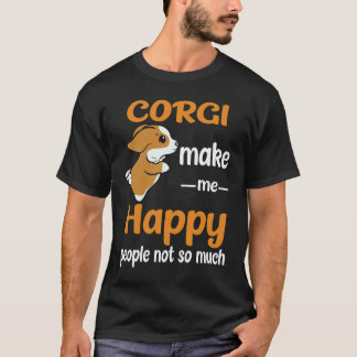 Camiseta 29 Corgi Me Hacen Feliz a las Personas No Tanto Co