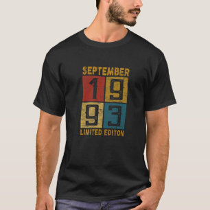 Camiseta 29 Cumpleaños Septiembre 1993 Nacido En 1993 29 Añ