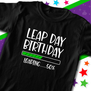 Camiseta 29 de febrero Día del Salto Cumpleaños 50% Año de 