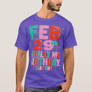 Camiseta 29 de febrero finalmente mi Día del Salto de Cumpl
