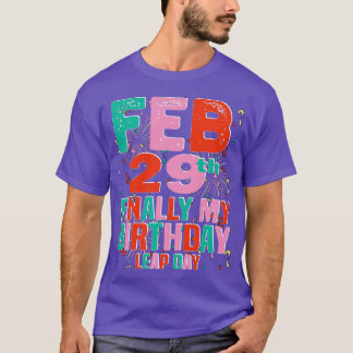 Camiseta 29 de febrero finalmente mi Día del Salto de Cumpl