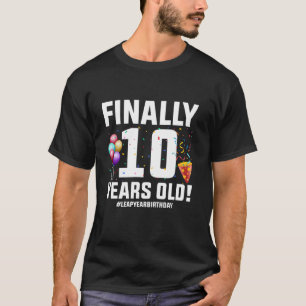 Camiseta 29 feb. Día del Salto, parte de cumpleaños de 10 a