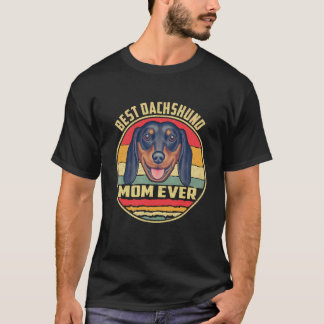 Camiseta 29 Mejor Dachshund Mamá de Todos los Tiempos Vinta