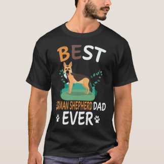 Camiseta 29 Mejor Pastor Alemán Papá Siempre Pastor Alemán