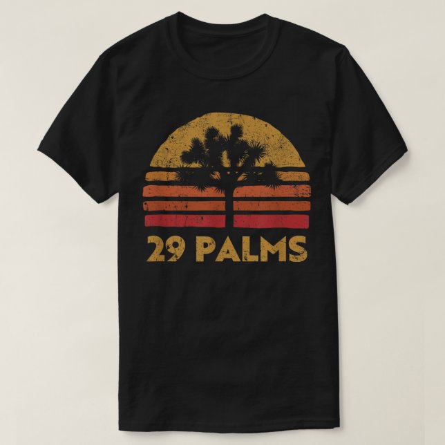 Camiseta 29 Palmas Twentynine California retro Joshua Tree (Diseño del anverso)