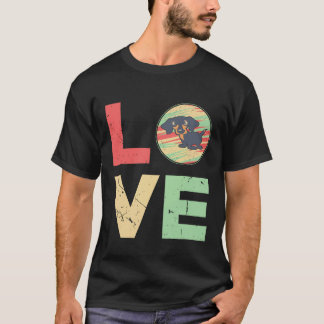 Camiseta 29 Regalos retro vintage para mamá perra salchicha