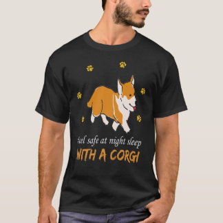 Camiseta 29 Siéntete Seguro Por La Noche Duerme Con Un Corg