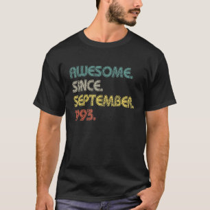 Camiseta 29 Years Old Awesome Since September 1993 29th Bir