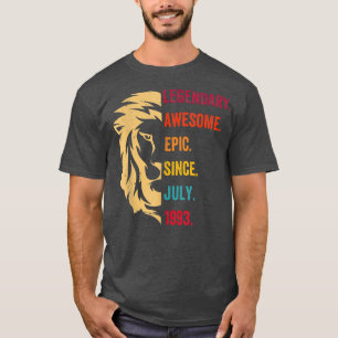 Camiseta 29 Years Old Gifts Legend Since July 1993 29th Bir