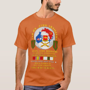 Camiseta 2.ª Bn 33ª Artillería 1ª Inf Div FRG w Globe COLD