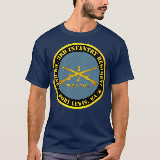 Camiseta 2.ª Bn 3 Regimiento De Infantería Ft Lewis WA El V