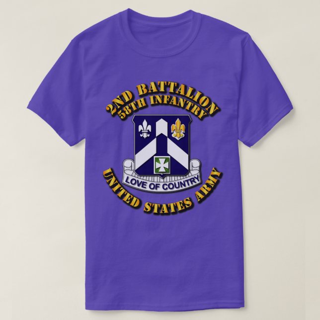 Camiseta 2.ª Bn 58ª Infantería (Diseño del anverso)