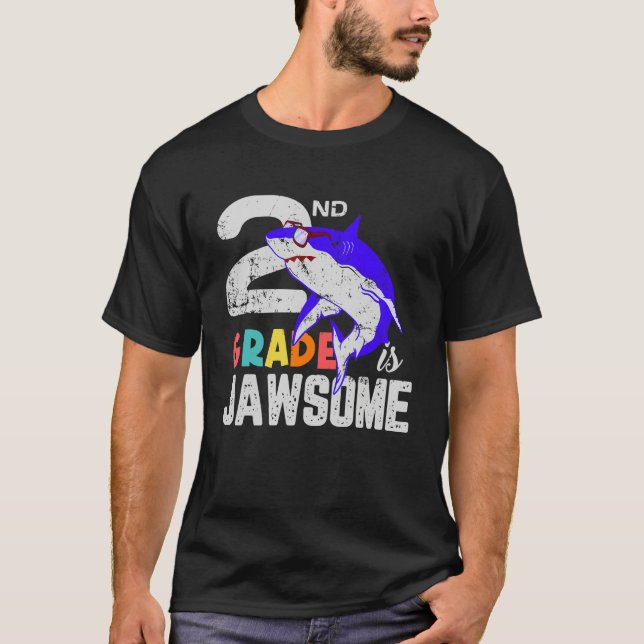 Camiseta 2.ª clase de Chicas JawSome Shark (Anverso)