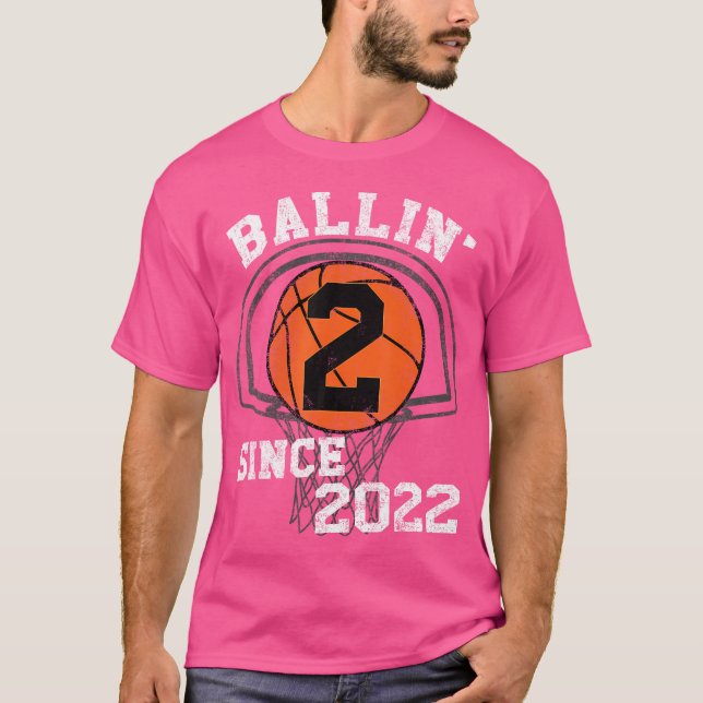 Camiseta 2.ª Decoración Temática De Baloncesto De Cumpleaño (Anverso)