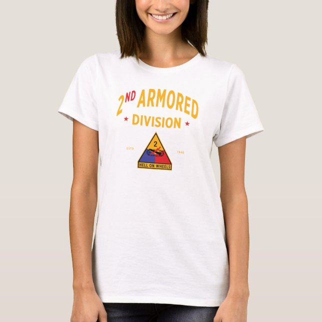 Camiseta 2.ª División Acorazada - "Infierno en las Ruedas"  (Anverso)