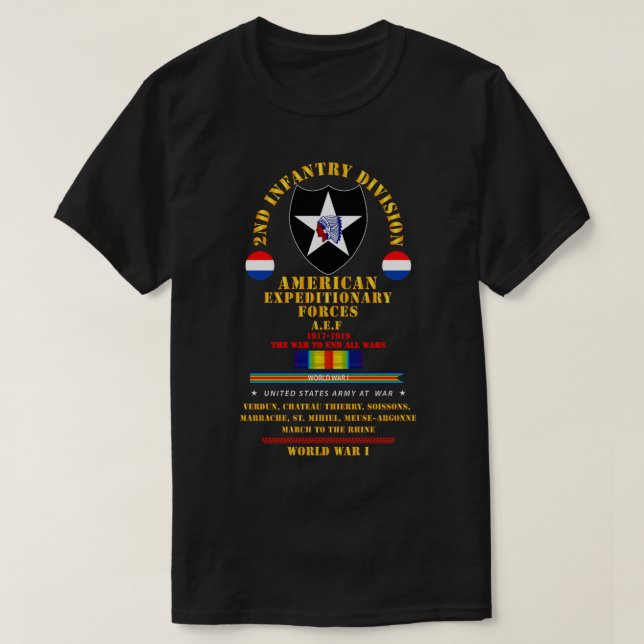 Camiseta 2.ª División de Infantería AEF WI X (Diseño del anverso)