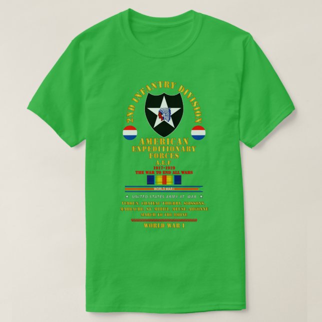 Camiseta 2.ª División de Infantería AEF WI X (Diseño del anverso)
