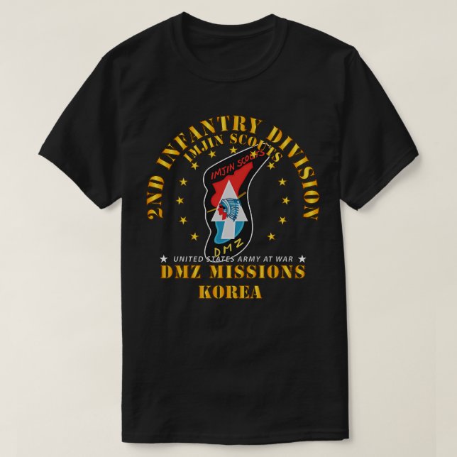 Camiseta 2.ª División de Infantería ImJin Scout DMZ Misione (Diseño del anverso)