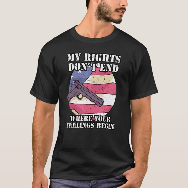 Camiseta 2.ª Enmienda a los derechos de las pistolas pro ar (Anverso)