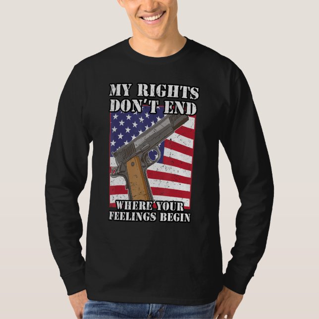Camiseta 2.ª Enmienda a los derechos de las pistolas pro ar (Anverso)