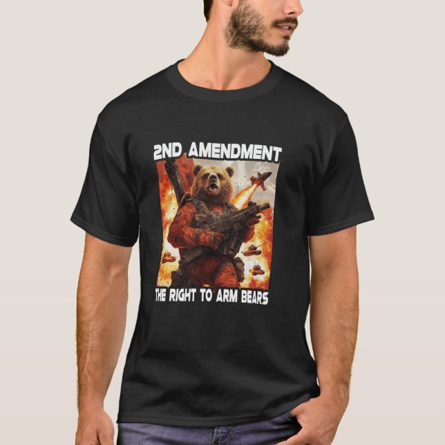 Camiseta 2.ª Enmienda Al Derecho A Los Osos Armados (Anverso)