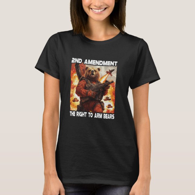 Camiseta 2.ª Enmienda Al Derecho A Los Osos Armados (Anverso)