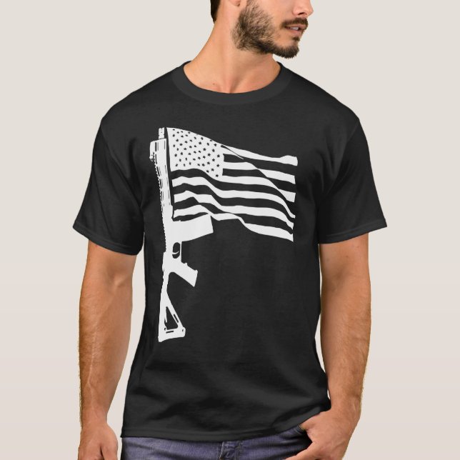 Camiseta 2.ª Enmienda Feelings America USA Patriotic 1 (Anverso)