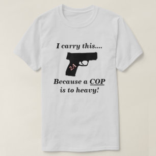 Camiseta 2.ª enmienda Pistol de autodefensa