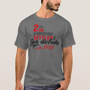 Camiseta 2.ª enmienda resolvió el debate sobre las armas de