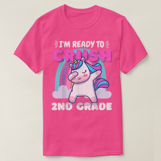 Camiseta 2.ª graduada Unicornio regala a la escuela (Diseño del anverso)